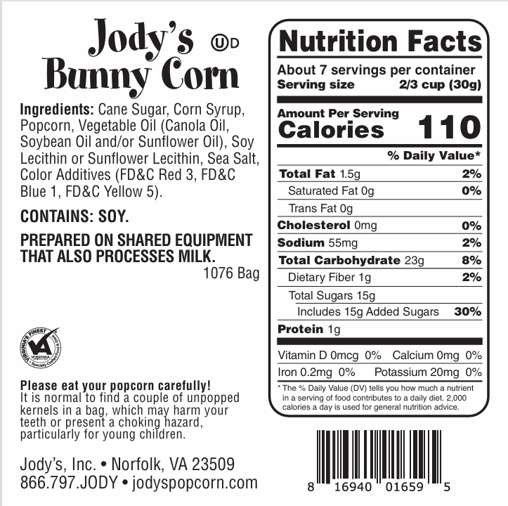 Bunny Corn - Jody's Popcorn