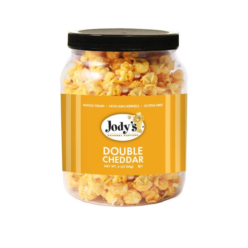Double Cheddar Popcorn Jar - Jody's Popcorn - 107642-bag-2 - Regular Clear Bag