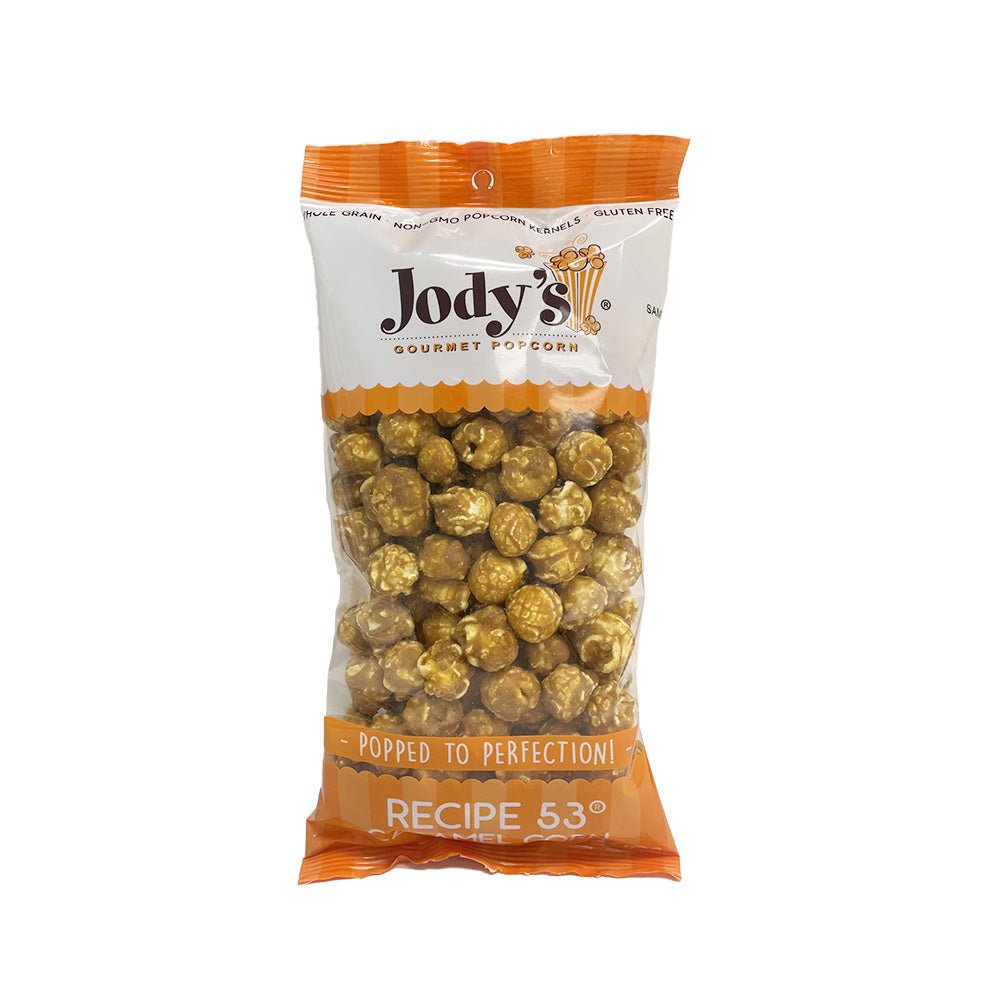 Recipe 53 Caramel Corn Regular Bag - 12 Count - Jody's Popcorn