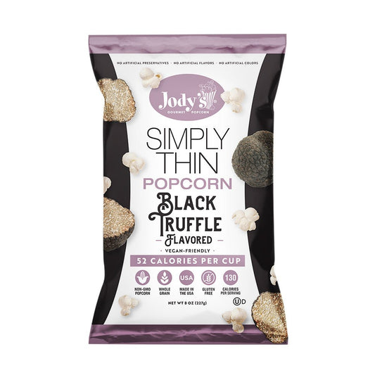 Simply Thin Black Truffle - 8 pack - Jody's Popcorn