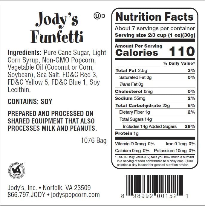 Funfetti Popcorn - Jody's Popcorn