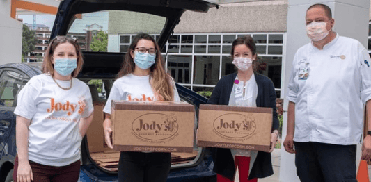 Jody's Popcorn donates 1059 pounds to the Foodbank of Southeastern Virginia & the Eastern Shore - Jody's Popcorn