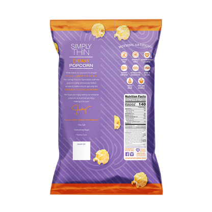 Simply Thin Cheddar Jodys Popcorn