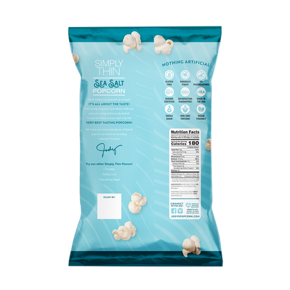 Jody's Simply Thin Popcorn Sea Salt Jodys Popcorn