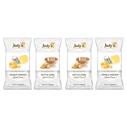 Double Cheddar & Kettle Corn Mailer Jodys Popcorn