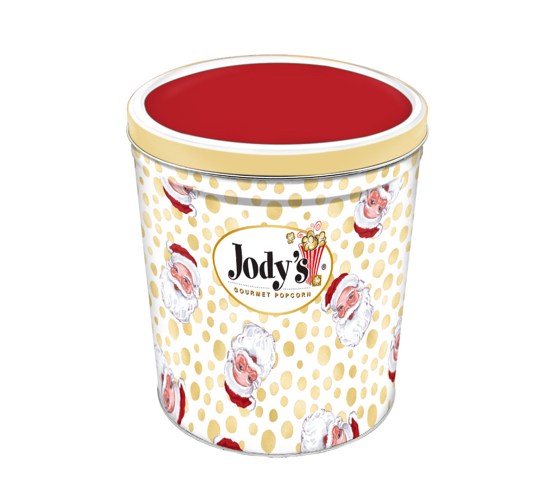 Santa Dots Holiday Tin