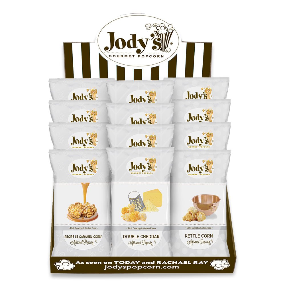Best Sellers Silver Collection Countertop Display - Jody's Popcorn