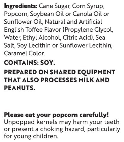 English Toffee Nutritional Info - Jody's Popcorn