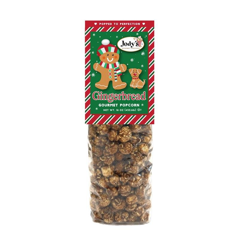 Jody’s Gourmet Popcorn Gingerbread – Holiday Gingerbread Caramel Popcorn, Festive Christmas Snack, Spiced Sweet Popcorn Treats, Giftable – 3 Pack Bundle - Jody's Popcorn