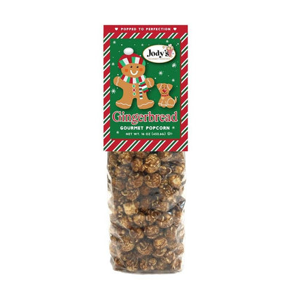 Jody’s Gourmet Popcorn Gingerbread – Holiday Gingerbread Caramel Popcorn, Festive Christmas Snack, Spiced Sweet Popcorn Treats, Giftable – 3 Pack Bundle - Jody's Popcorn