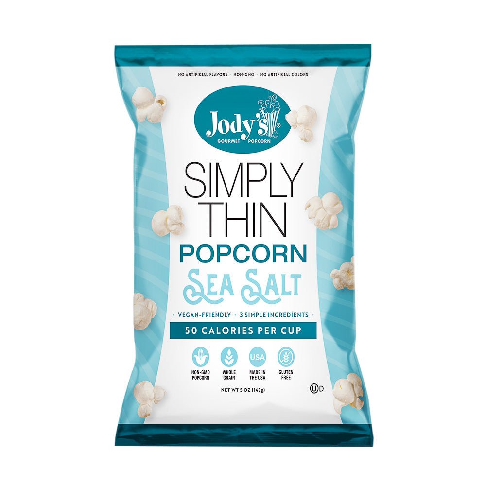 Jody's Gourmet Simply Thin Sea Salt - 8 Pack - Jody's Popcorn