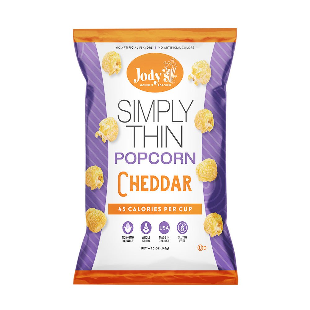 Jody's Simply Thin Cheddar - 8 pack - Jody's Popcorn