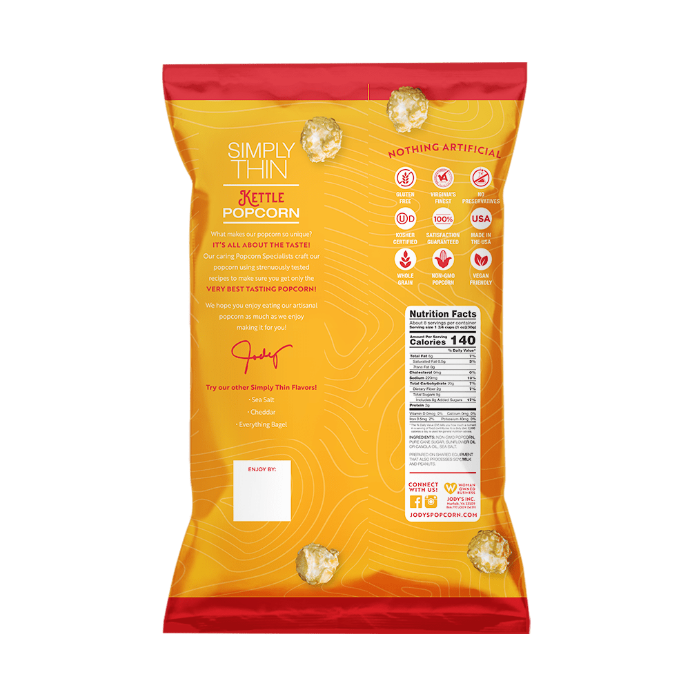 Jody's Simply Thin Kettle Corn - Jody's Popcorn