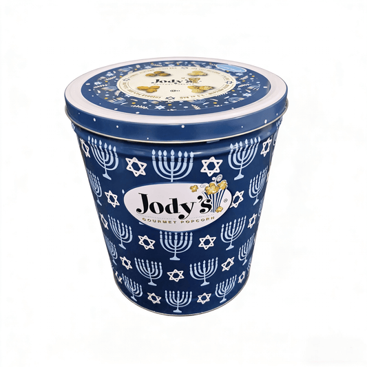 Menorah Popcorn Tin - Jody's Popcorn