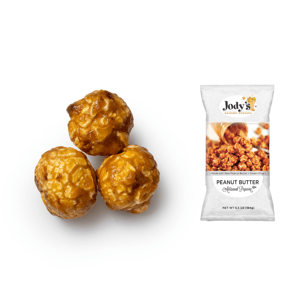 Peanut Butter Popcorn, 6.5oz - 12 Pack - Jody's Popcorn
