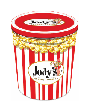 Red Stripe Tin - Jody's Popcorn