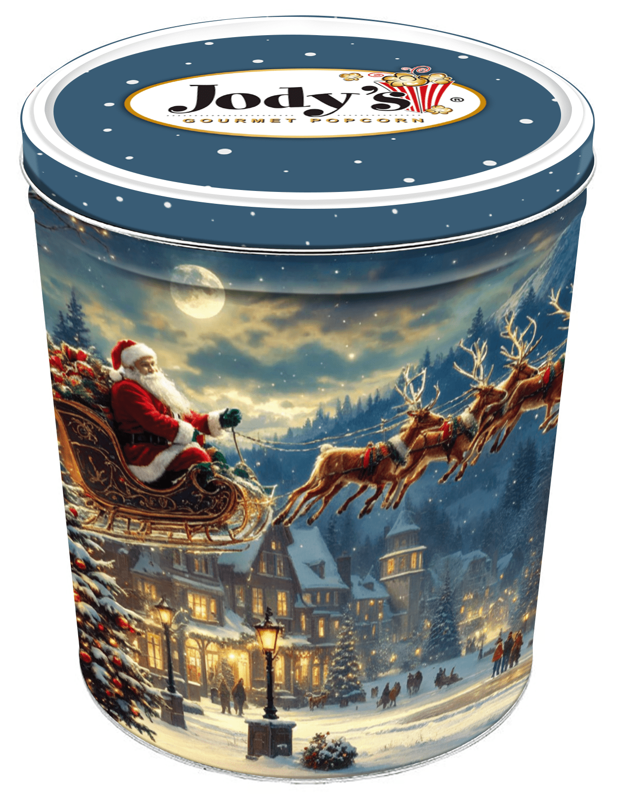 Santa’s Sleigh Tin - Jody's Popcorn