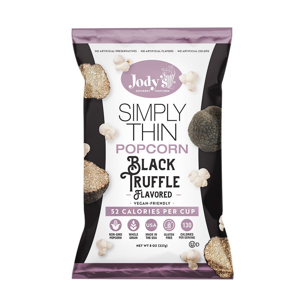Simply Thin Black Truffle - 8 pack - Jody's Popcorn