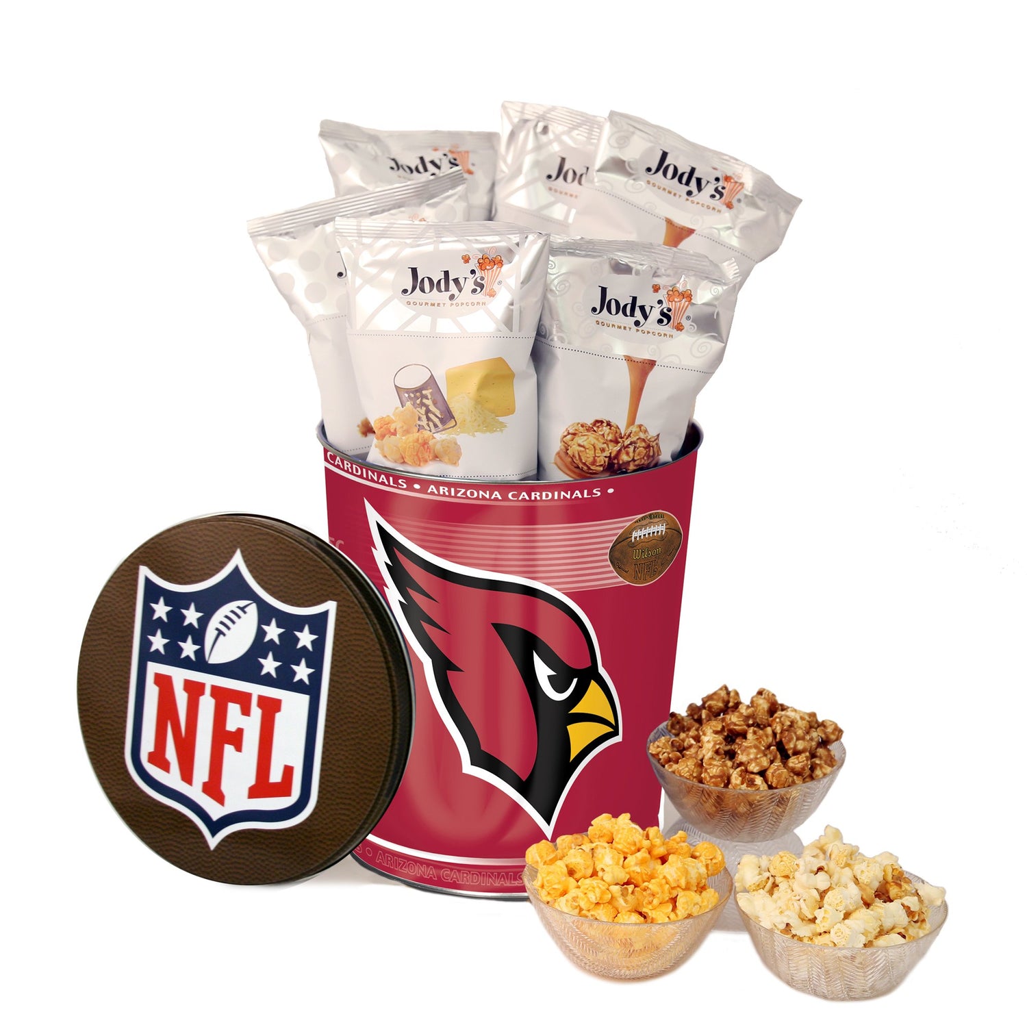 Arizona Cardinals Popcorn Tin Jody's Popcorn