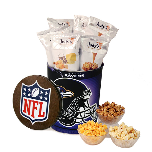 Baltimore Ravens Popcorn Tin Jody's Popcorn