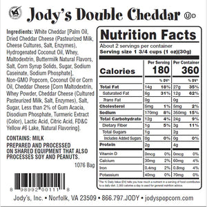 Double Cheddar Popcorn, 2.2oz