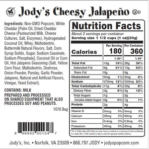 Cheesy Jalapeño Popcorn, 1.8oz