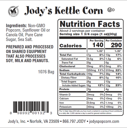 Caramel and Kettle Mix Jodys Popcorn