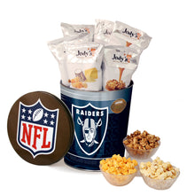 Load image into Gallery viewer, Oakland Raiders Popcorn Tin
