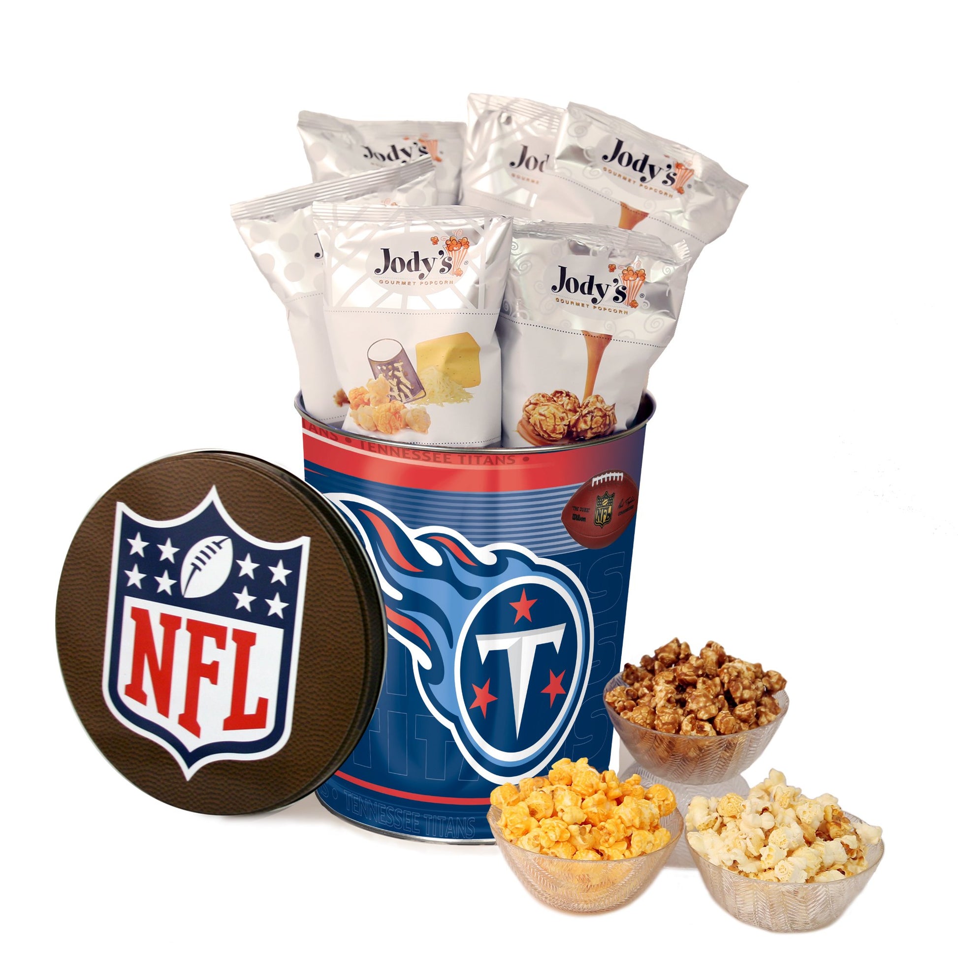 Tennessee Titans Popcorn Tin Jody's Popcorn