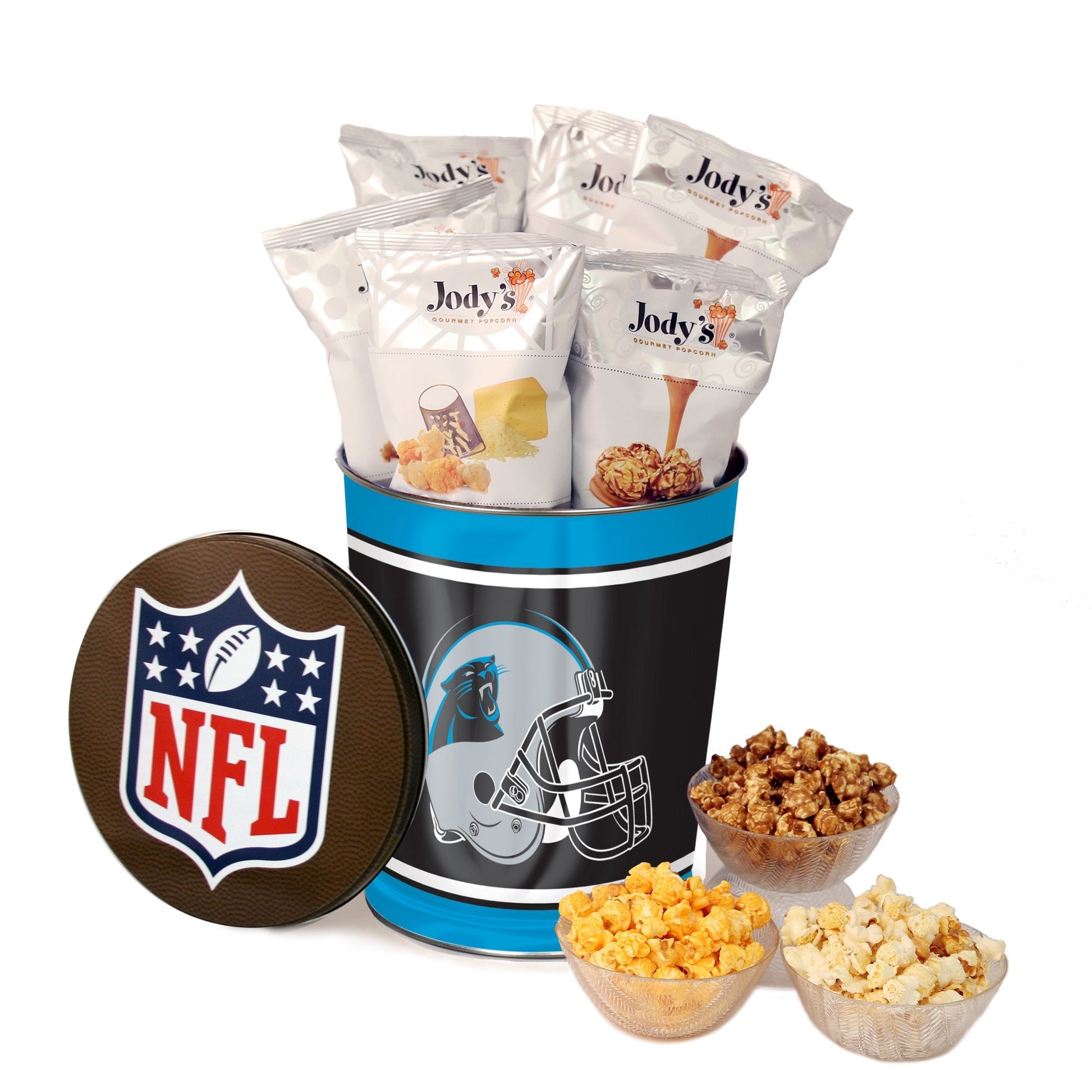 Carolina Panthers Popcorn Tin - Jody's Popcorn