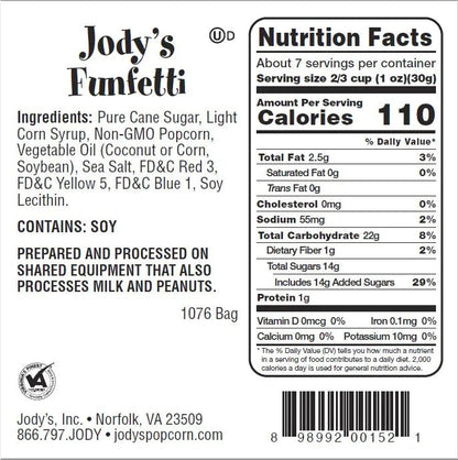 Funfetti Popcorn - Jody's Popcorn